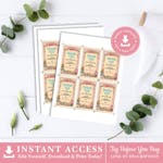 Alice in Wonderland Pink Favor Tags thumbnail image
