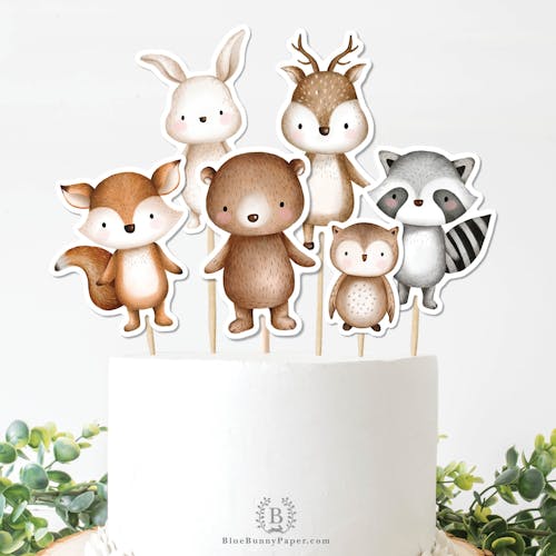 Woodland Cake Toppers