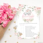 Elephant Over or Under Baby Shower Game thumbnail image