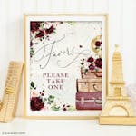 Travel themed Favors Party Sign thumbnail image
