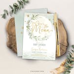 Over the Moon Baby Shower Invite thumbnail image