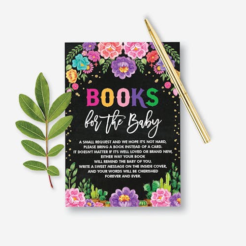 Mexican Fiesta Baby Shower Book Request