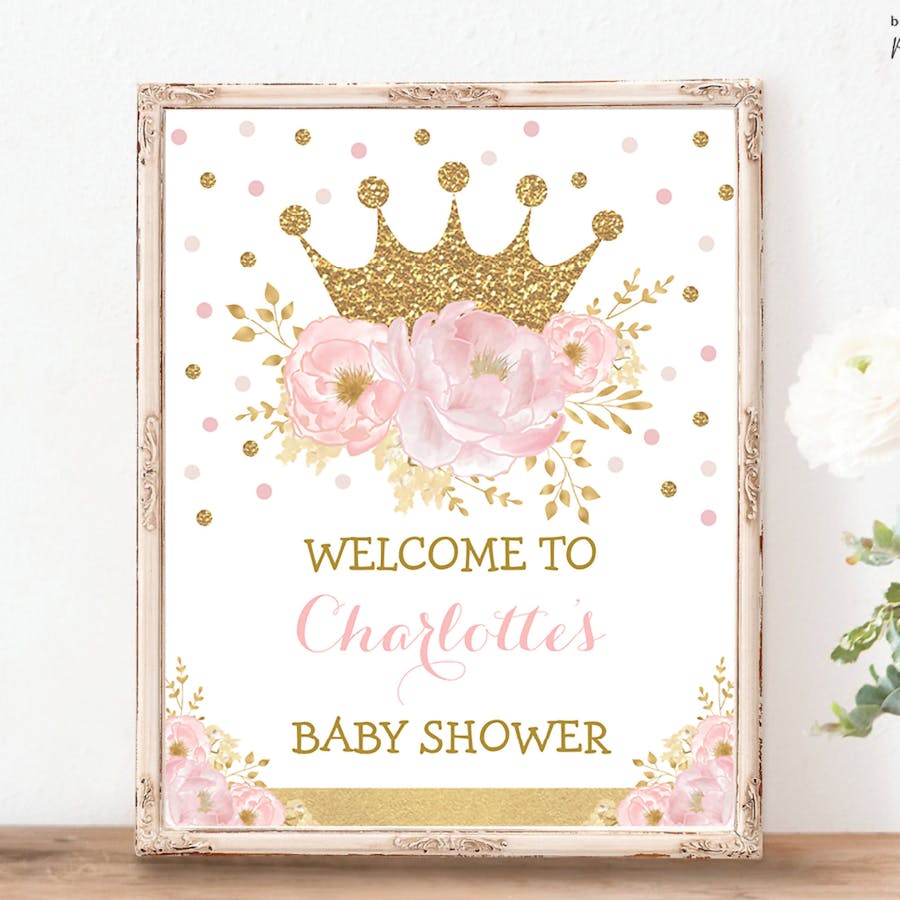 Princess Party Welcome Sign