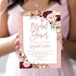 Rose Gold Bridal Shower Invitation thumbnail image