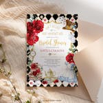 Alice in Wonderland Bridal Shower Invitation Card thumbnail image