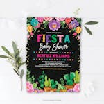 Mexican Fiesta Baby Shower Invite thumbnail image