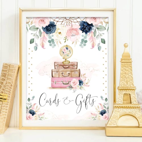 Boho Cards and Gifts Party Sign