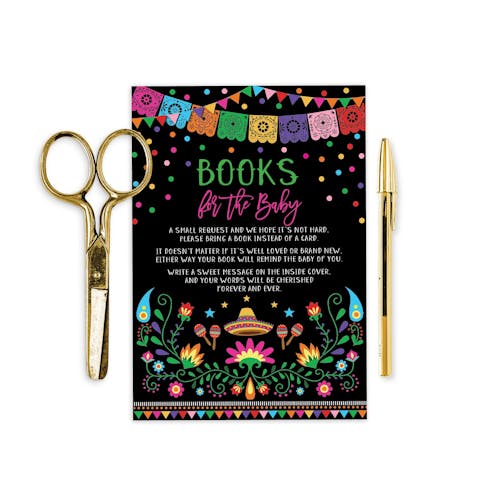 Mexican Fiesta Book Request Insert Card