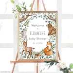 Woodland Baby Shower Welcome Sign thumbnail image