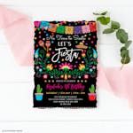 Mexican Fiesta Birthday Party Invite thumbnail image