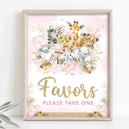 Favors Party Sign