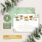 Woodland Baby Shower by Mail Invite thumbnail image