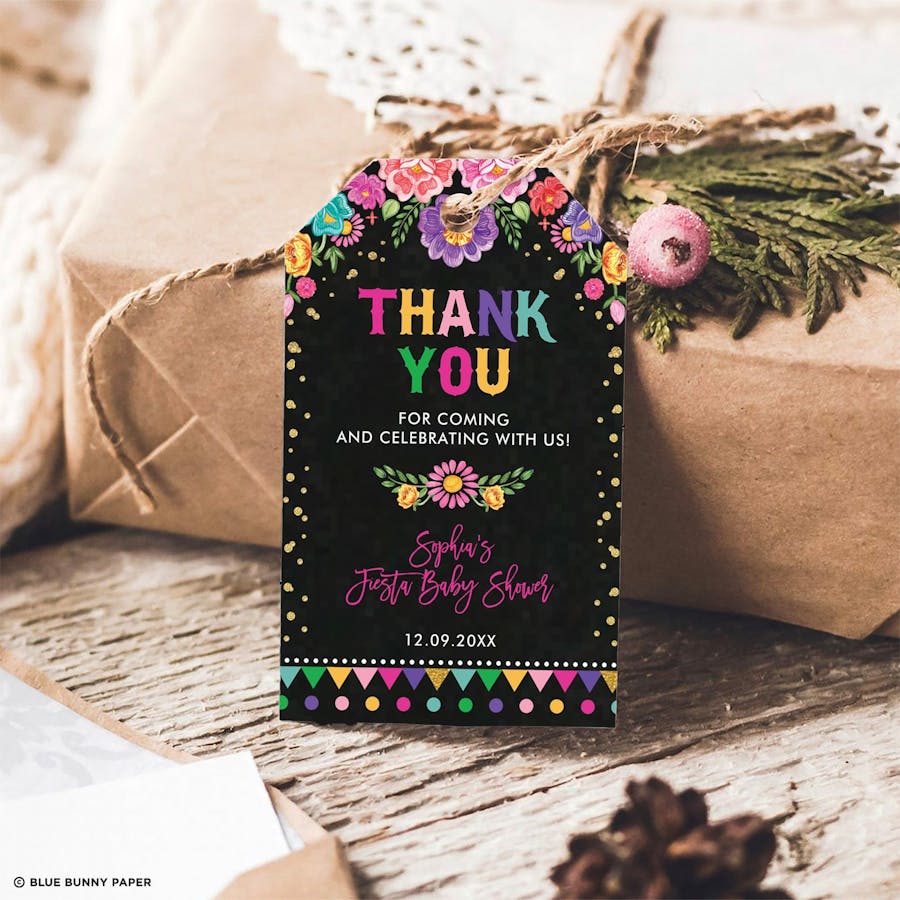 Mexican Fiesta Party Favor Tags