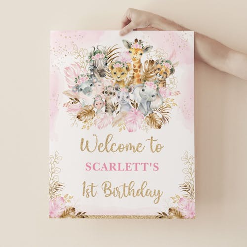 Birthday Party Welcome Sign