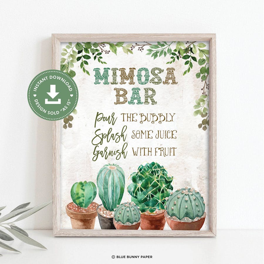 Mimosa Bar Sign
