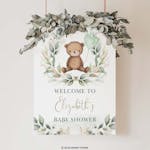 Teddy Bear Party Welcome Sign thumbnail image