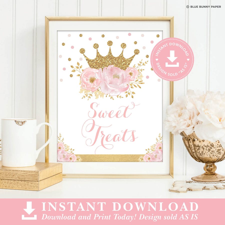 Princess Sweet Treats Sign
