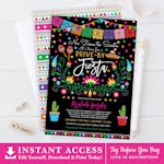 Mexican Fiesta Drive by Baby Shower Invitation thumbnail image
