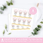 Pink Party Favor Tags thumbnail image