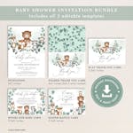 Woodland Baby Shower Invitation Bundle thumbnail image