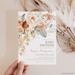 Floral Fall Baby Shower Invitation thumbnail image
