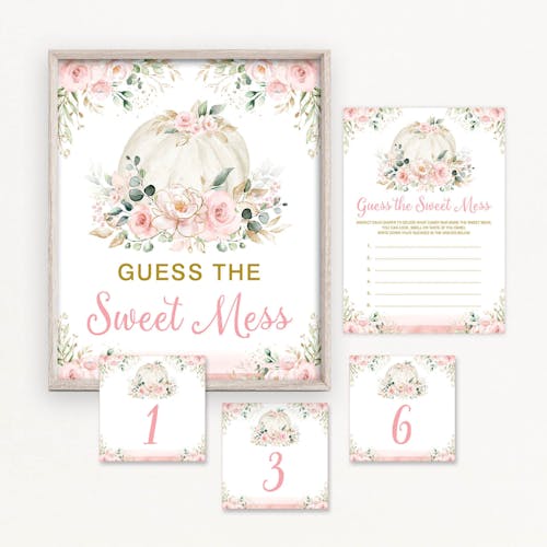 Guess the sweet Mess Baby Shower Game
