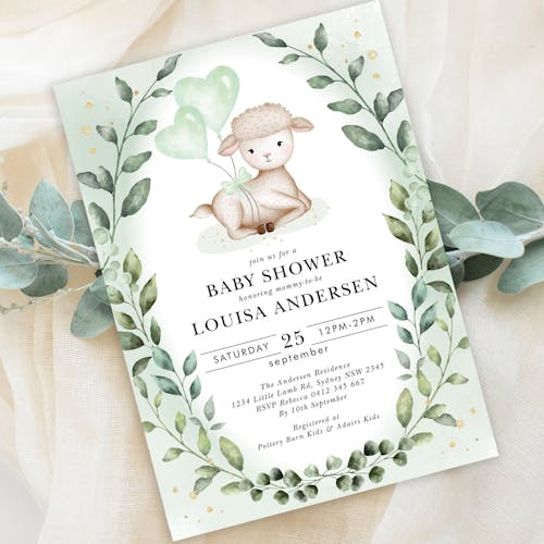Baby Shower Invitation Template