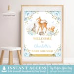 Boy Woodland Party Welcome Sign thumbnail image