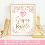 Valentines Diaper Raffle Party Sign thumbnail image