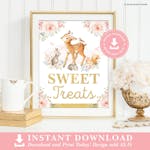 Printable Sweet Treats Party Sign thumbnail image