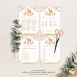 Girl Woodland Baby Shower Games Package thumbnail image